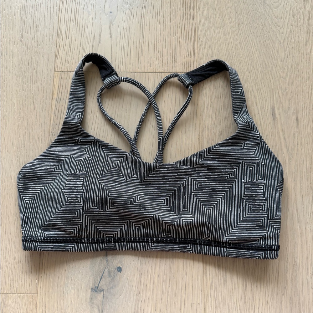 2/$30 Lululemon Free to be Bra grey print